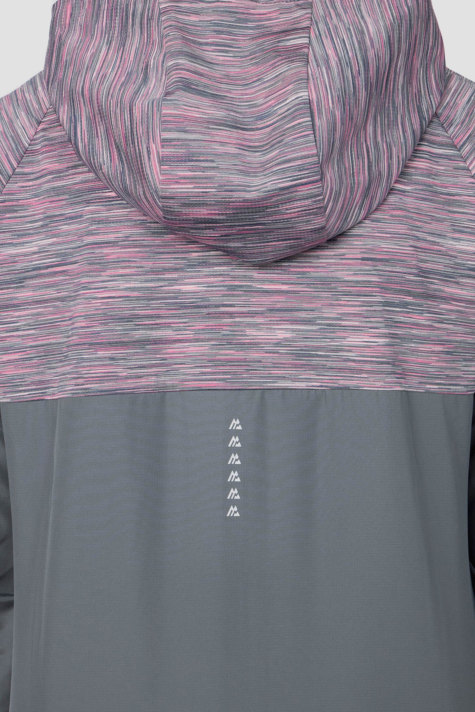 Girls Trail Windbreaker - Grey Multi/Pink