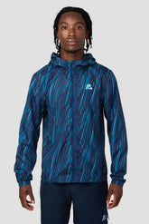 Vigour Print Windbreaker - Midnight Blue/Atlantic