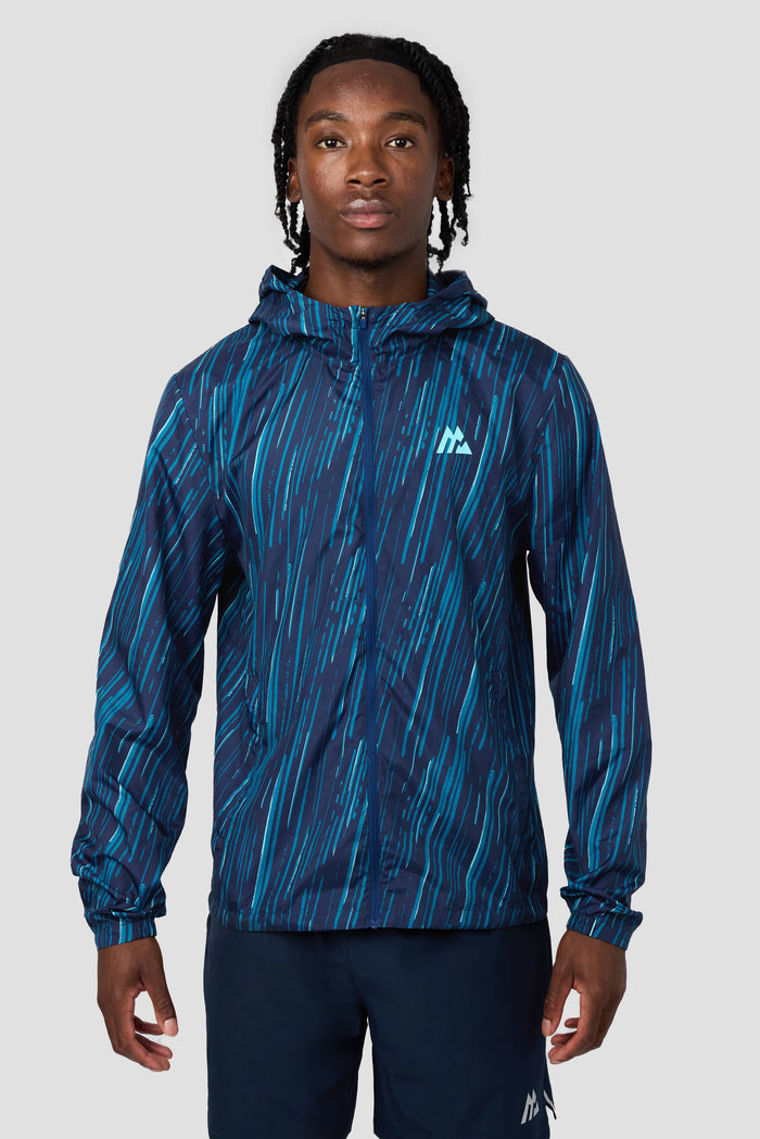 Vigour Print Windbreaker - Midnight Blue/Atlantic