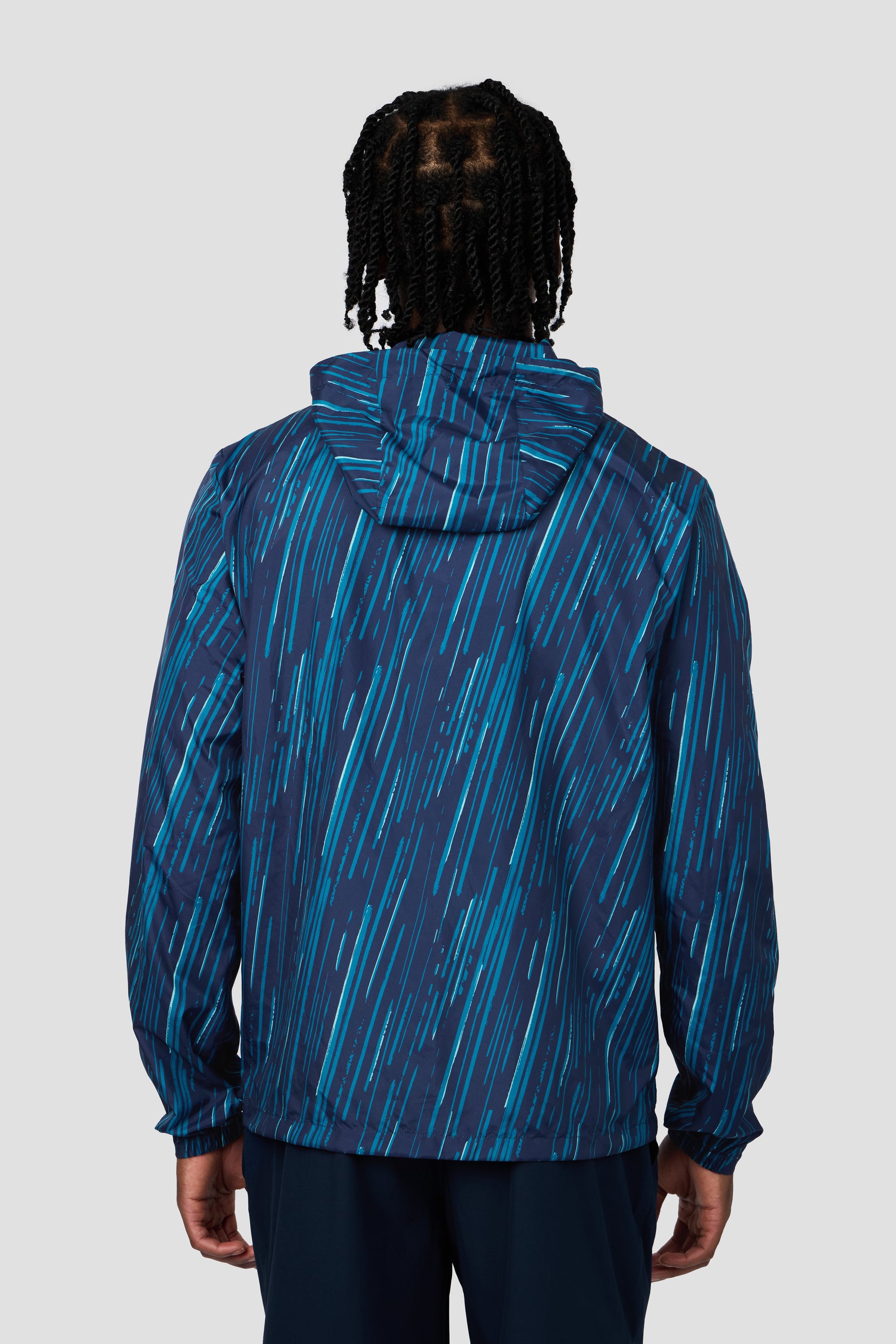Vigour Print Windbreaker - Midnight Blue/Atlantic