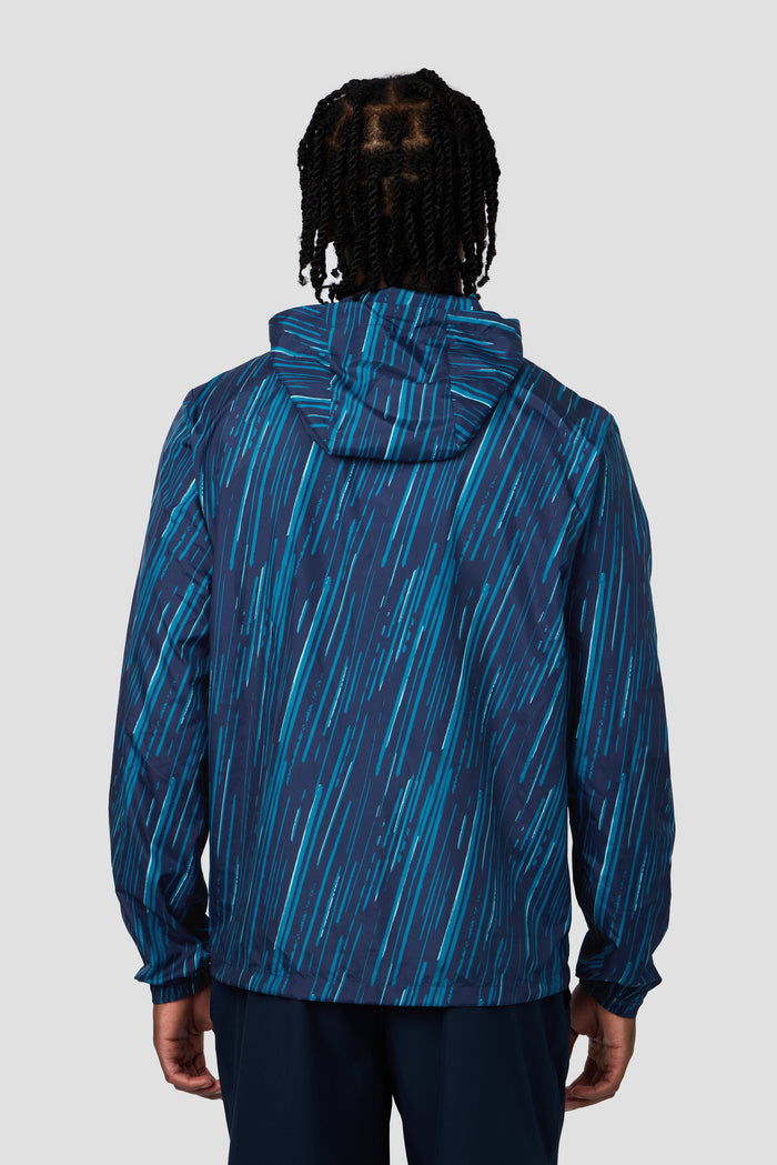 Vigour Print Windbreaker - Midnight Blue/Atlantic