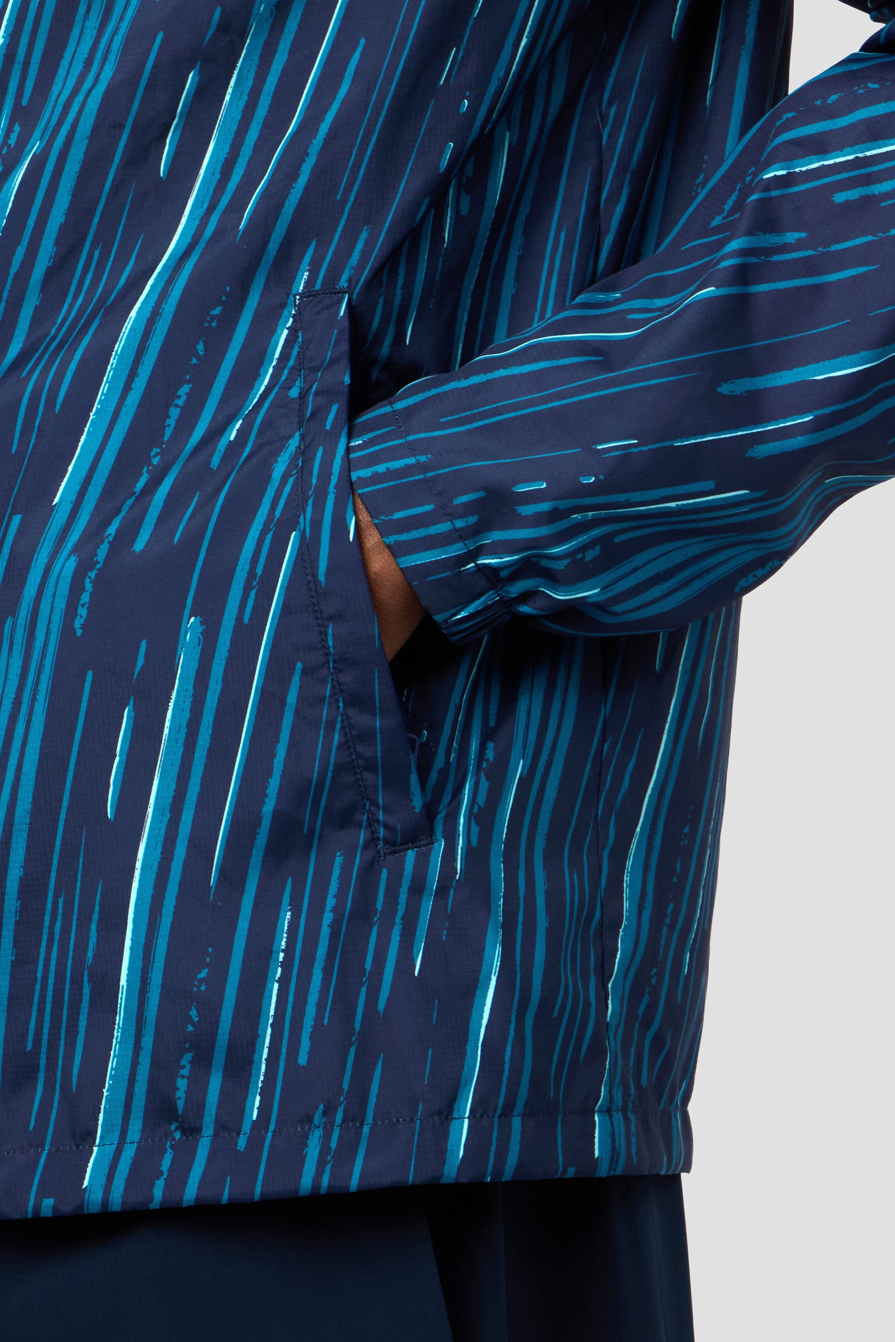 Vigour Print Windbreaker - Midnight Blue/Atlantic