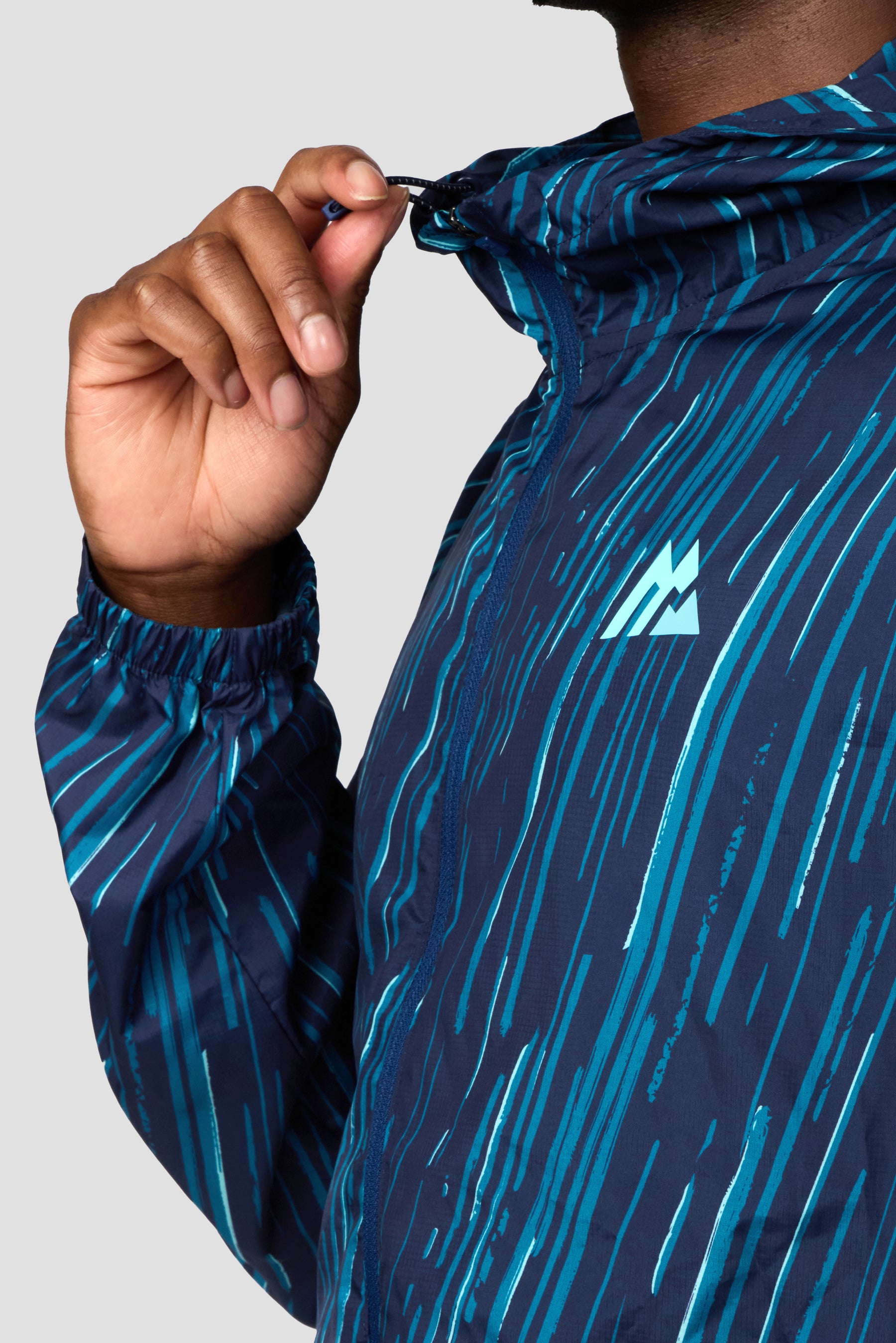 Vigour Print Windbreaker - Midnight Blue/Atlantic