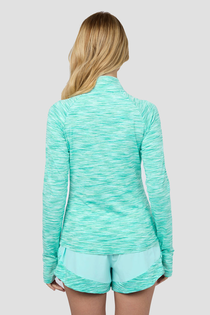 Women's Trail 1/4 Zip - Turquoise Multi 