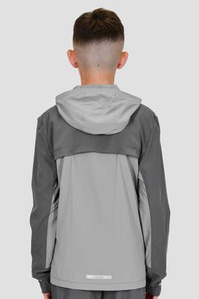 Boys Vortex Jacket - Cement Grey/Platinum Grey