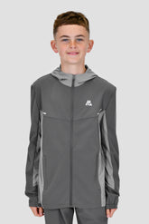 Boys Vortex Jacket - Cement Grey/Platinum Grey