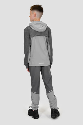 Boys Vortex Jacket - Cement Grey/Platinum Grey