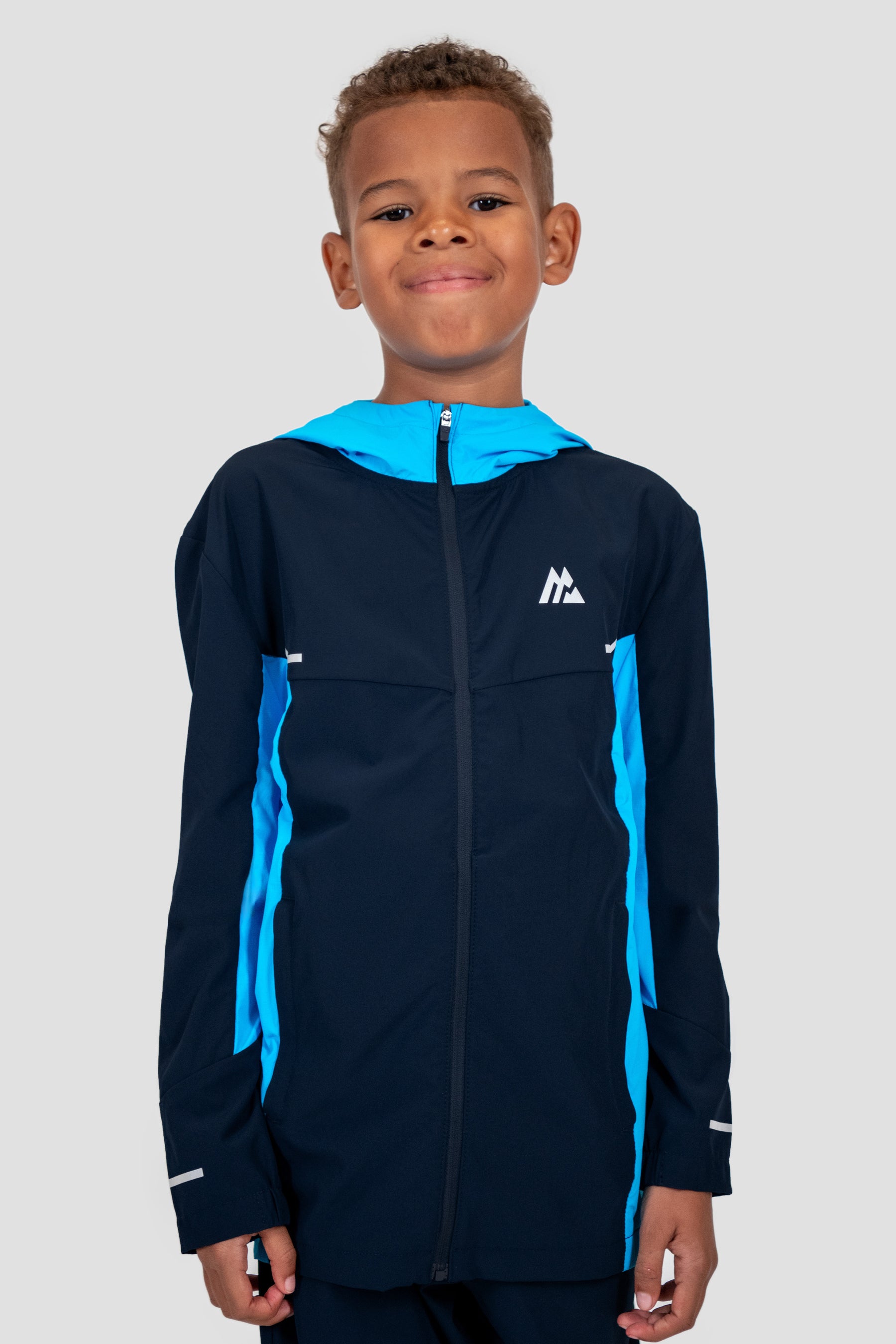 Junior Vortex Jacket - Midnight Blue/Maya Blue