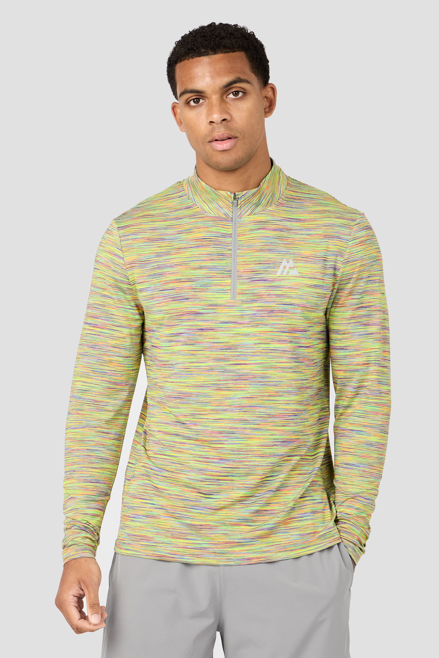 Trail 1/4 Zip  - Orange/Yellow/Lilac