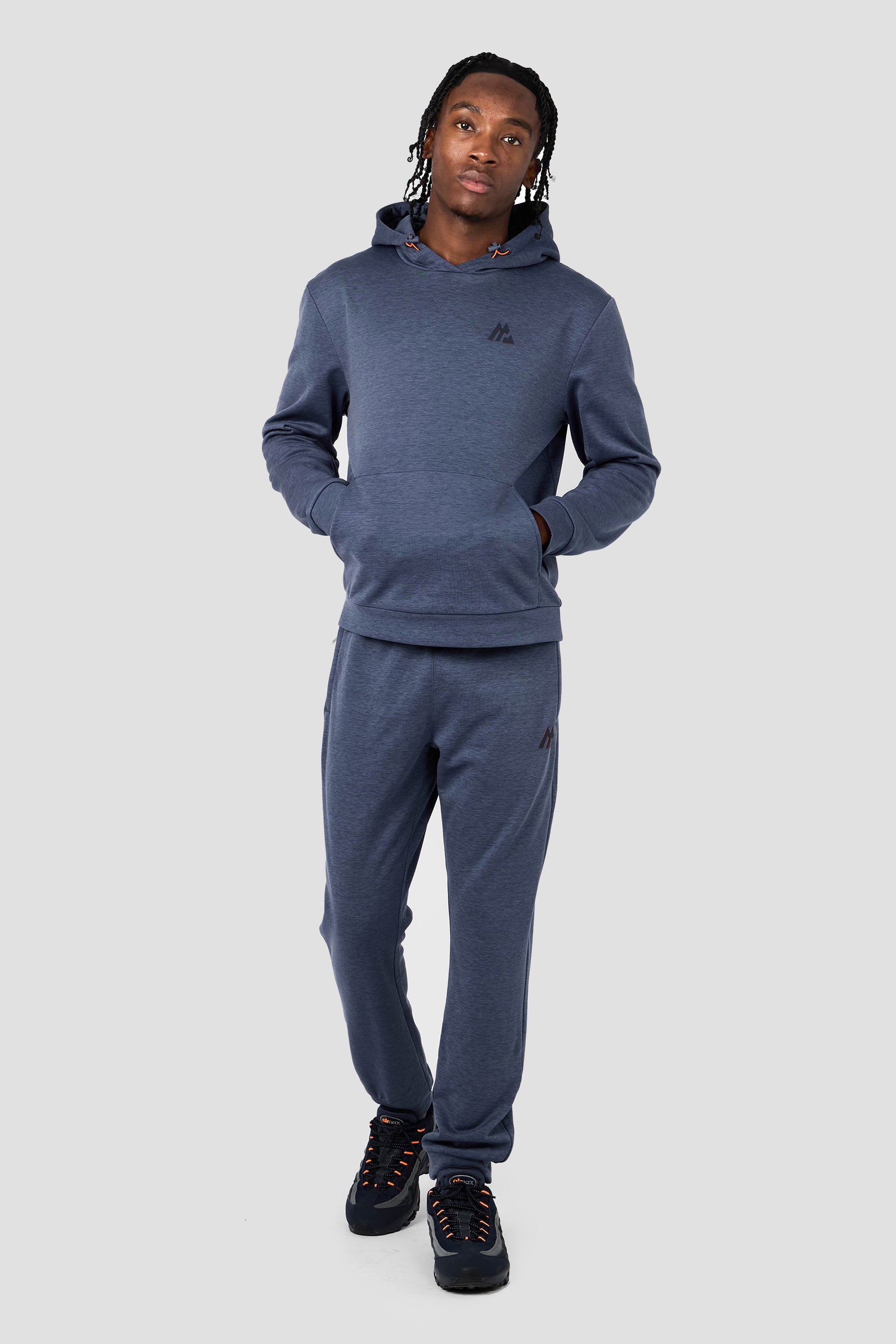 Rapid Fleece Hood - Midnight Blue Marl