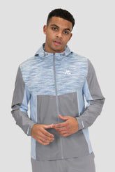 Trail Windbreaker - Grey/White/Blue