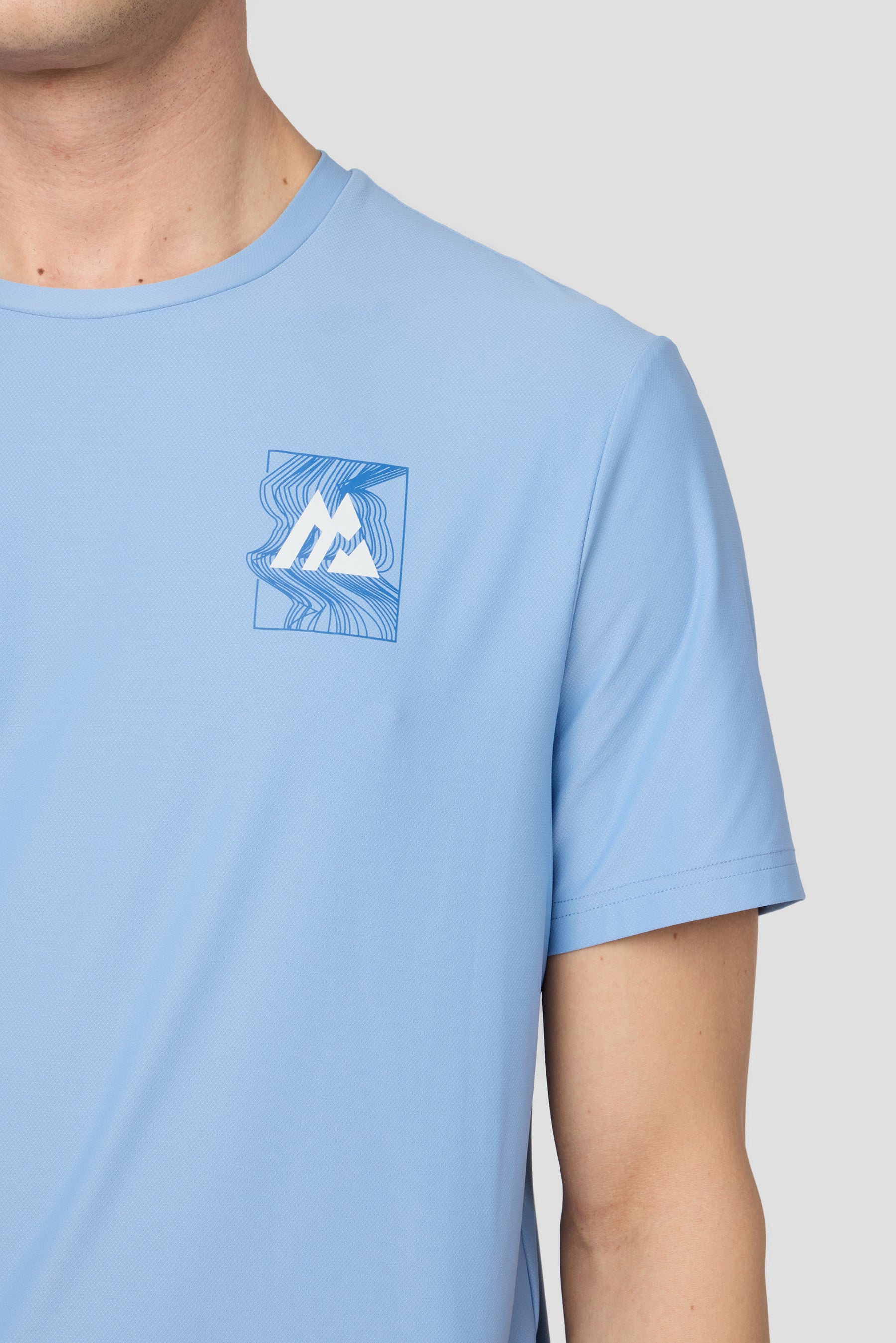 Frequency T-Shirt - Cloudy Blue/Charcoal Blue