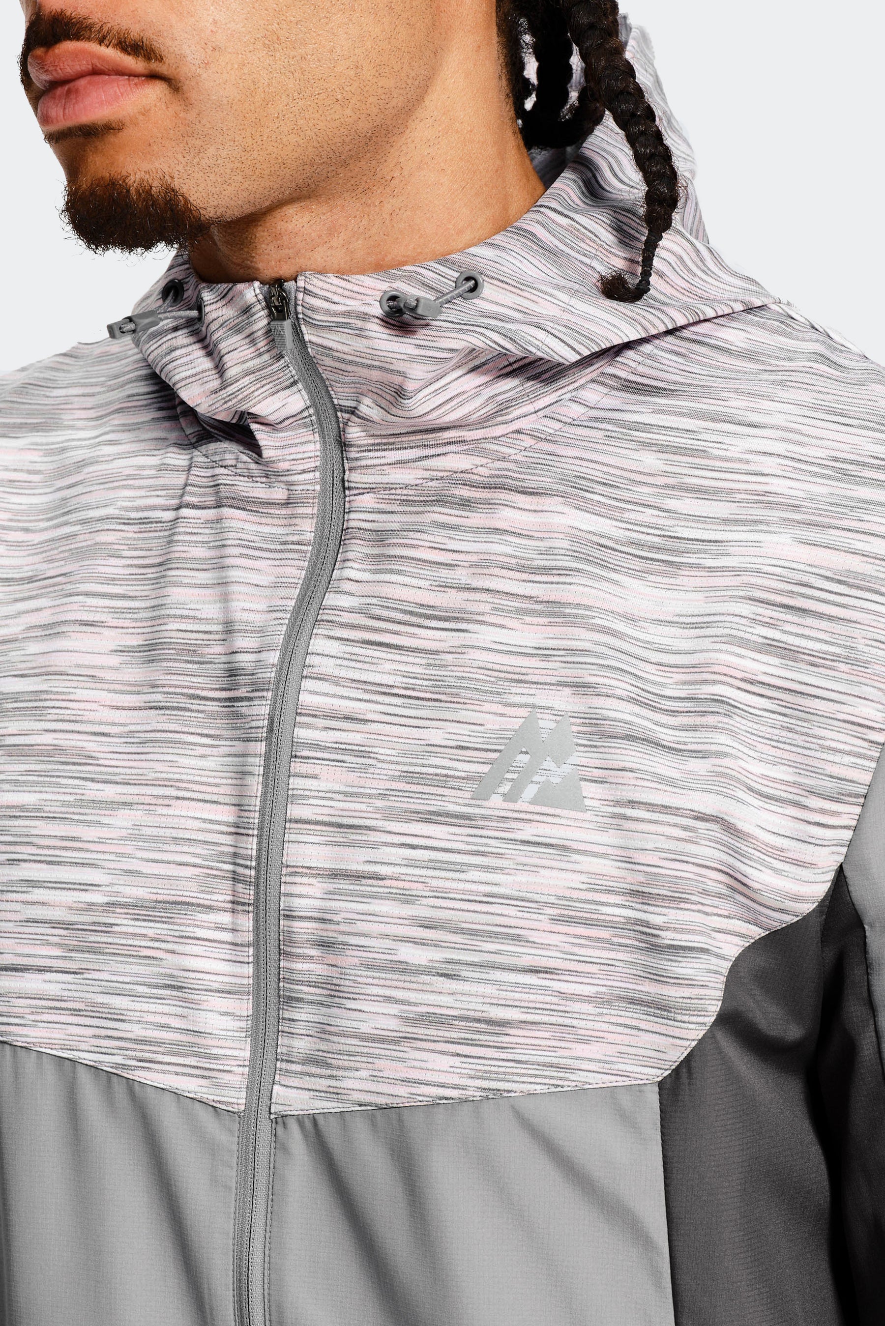 Trail Windbreaker - Grey/Pink