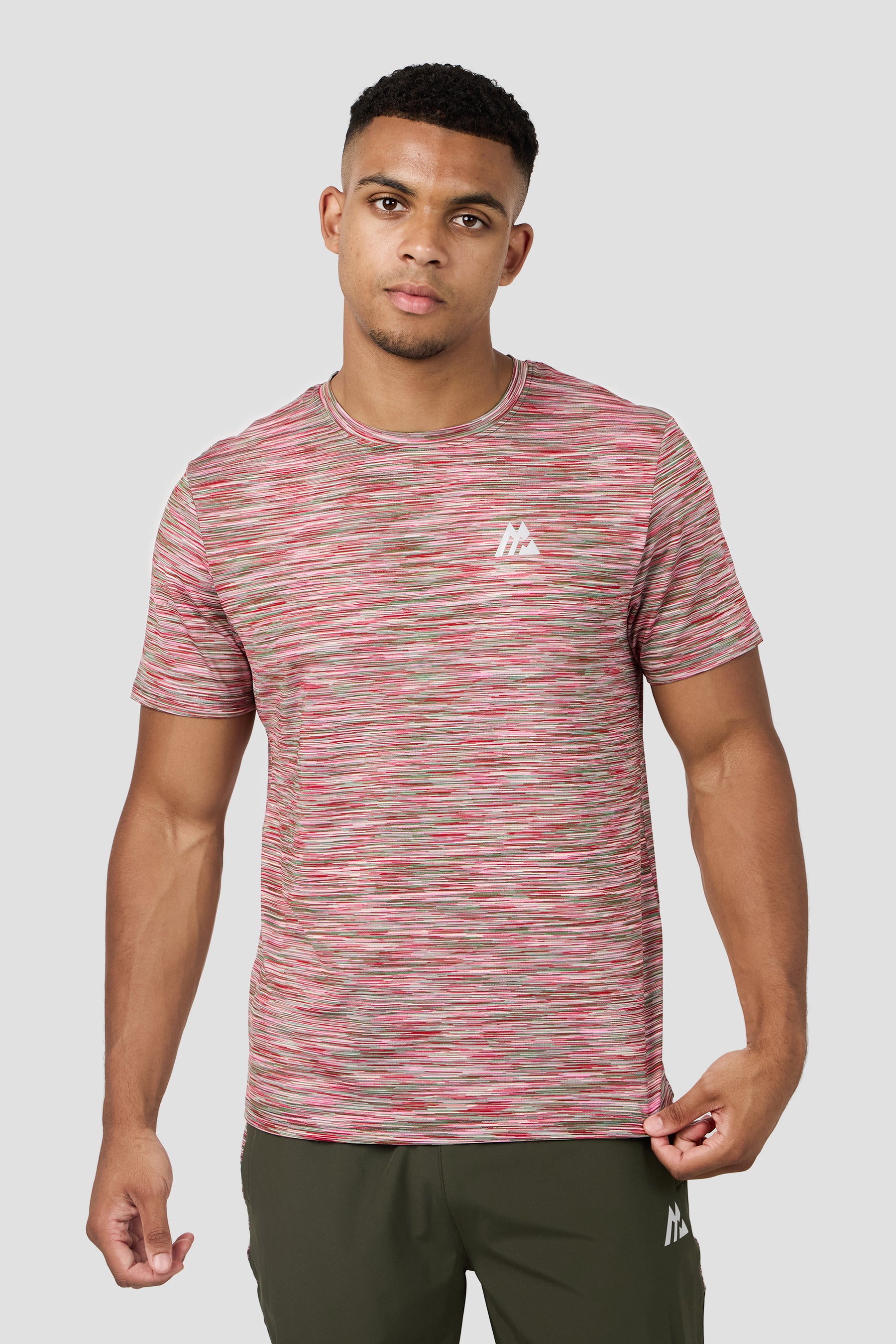 Trail 2.0 T-Shirt - Khaki/Pink/Red