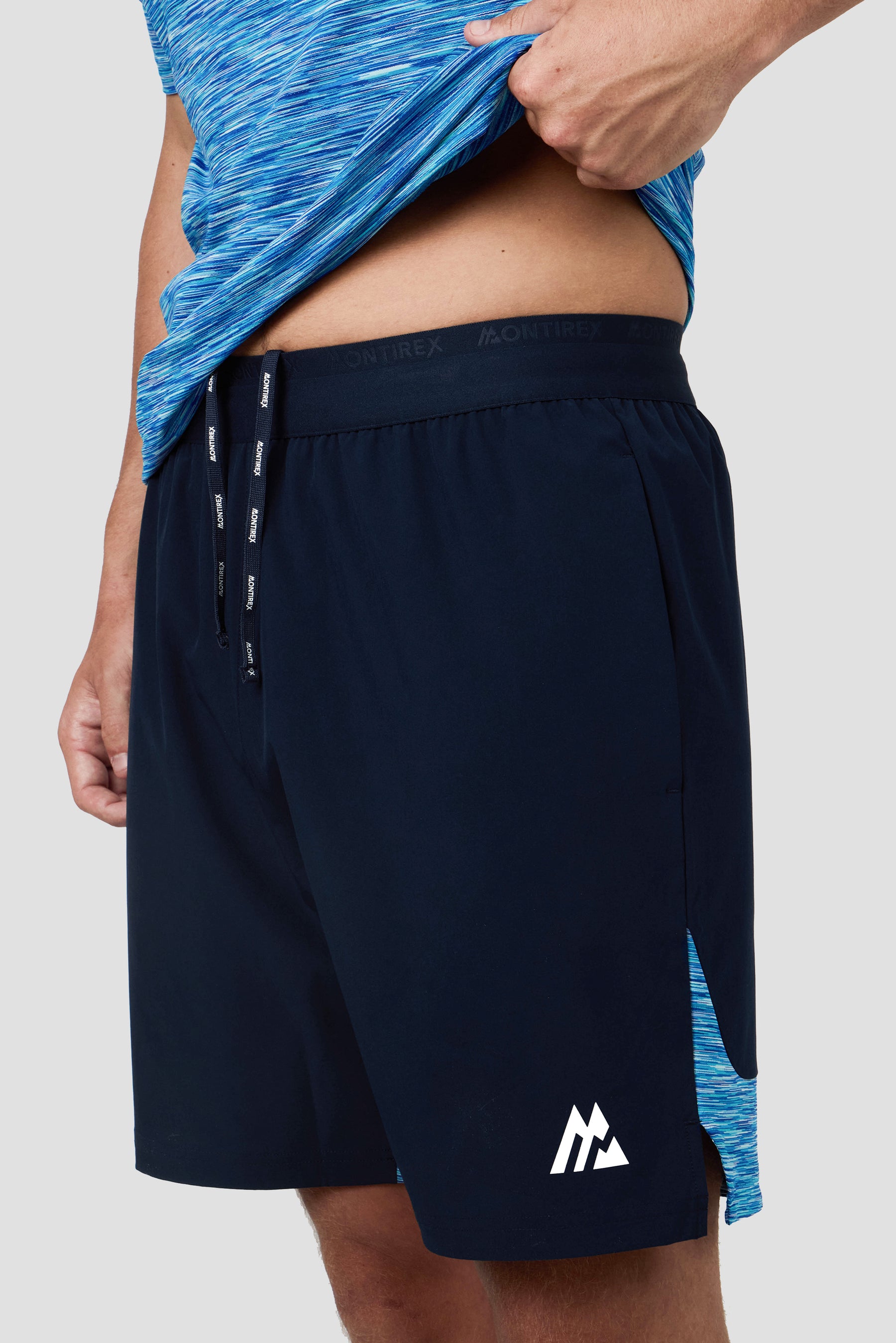 Trail Panel Short - Navy/Royal Blue Multi