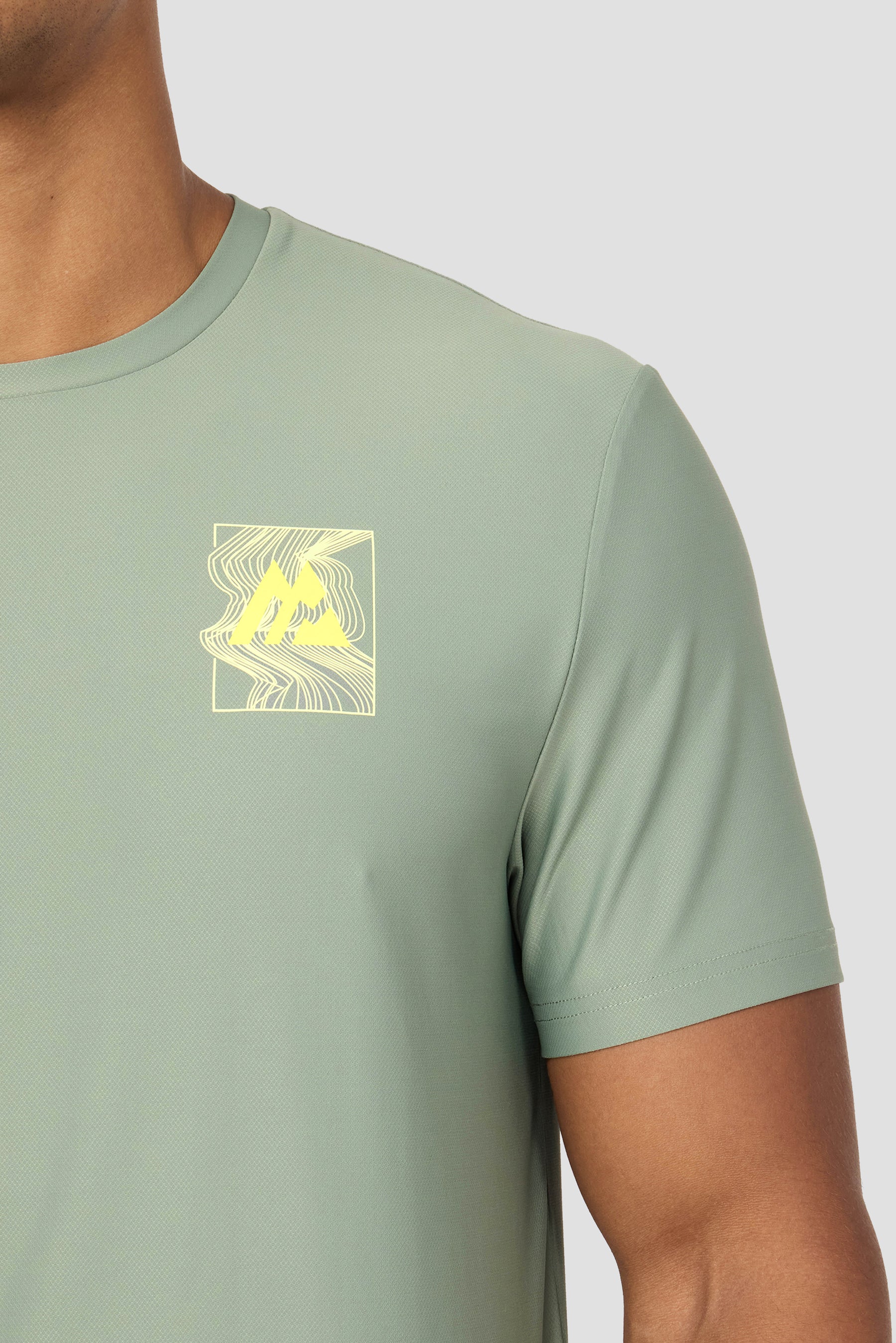 Frequency T-Shirt - Green Slate/Citrus