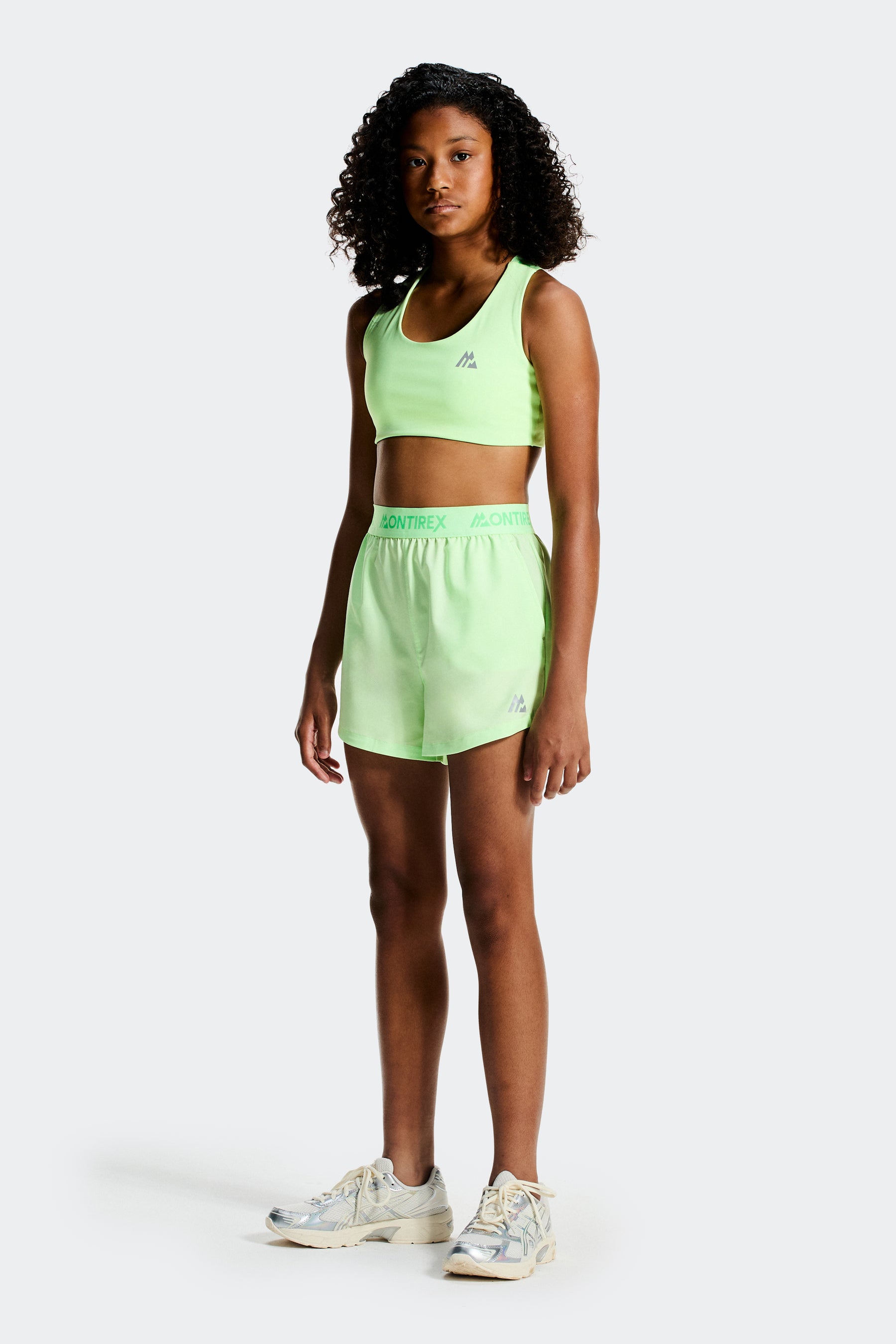 Girls Icon Woven Short - Matcha Green