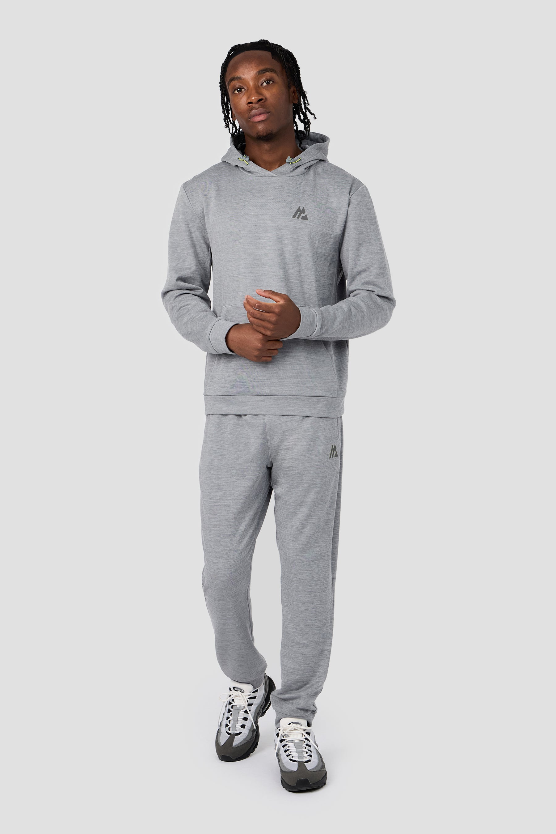 Rapid Fleece Hood - Cement Grey