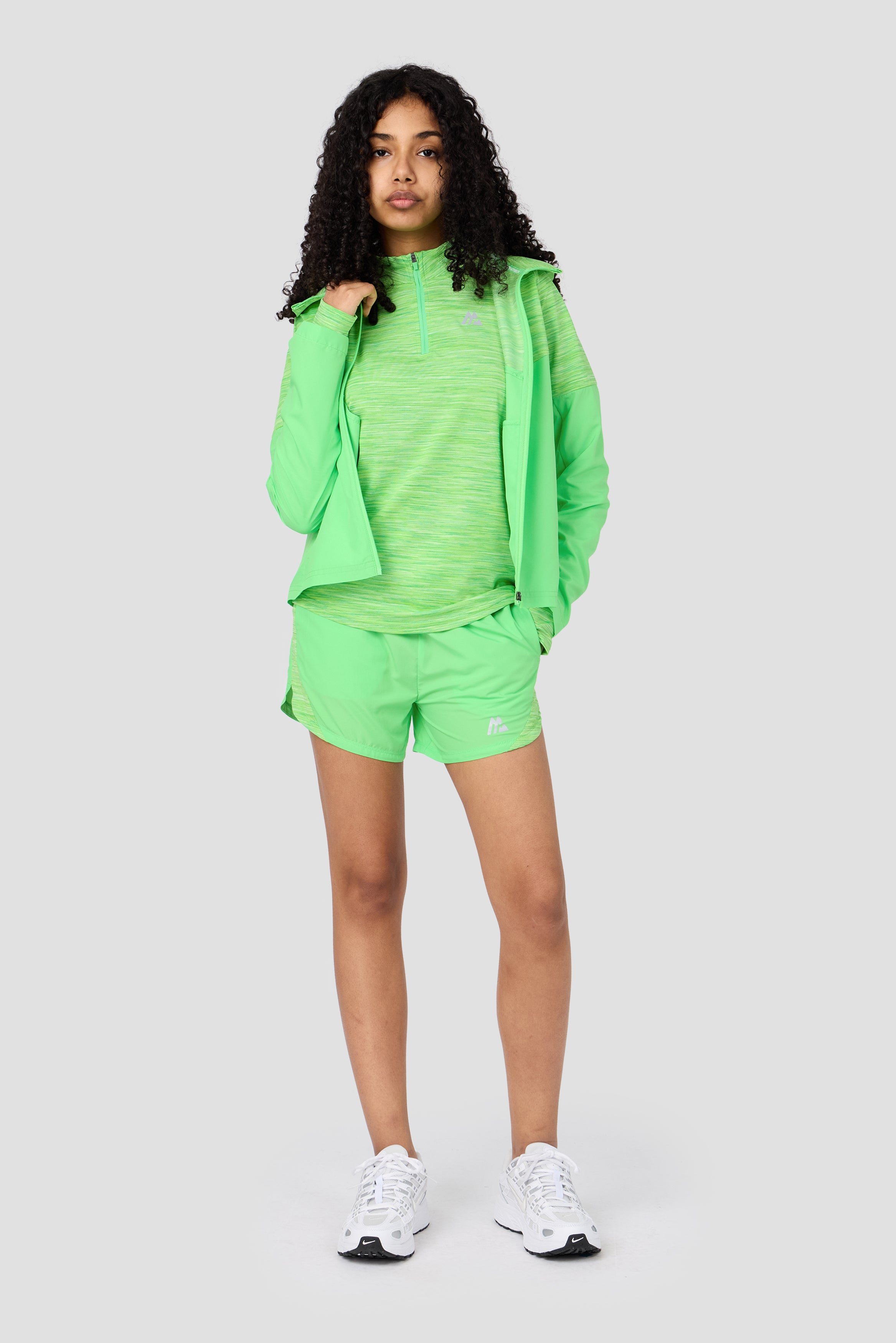 Girls Trail 1/4 Zip by Montirex | Apple Green Sportswear Top