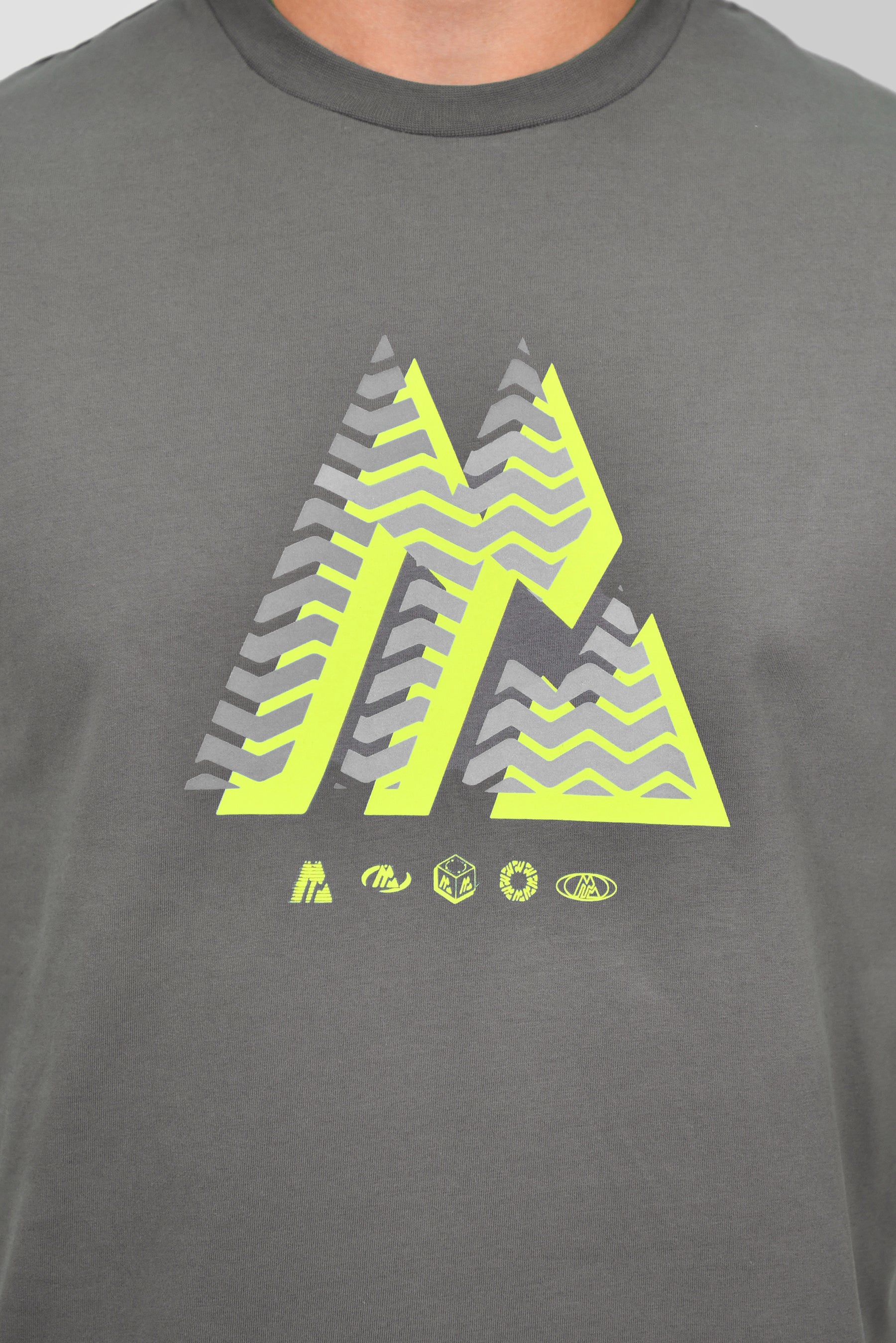 Men's Wave T-Shirt - Cement Grey