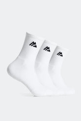 Women's 3 Pack Socks - White