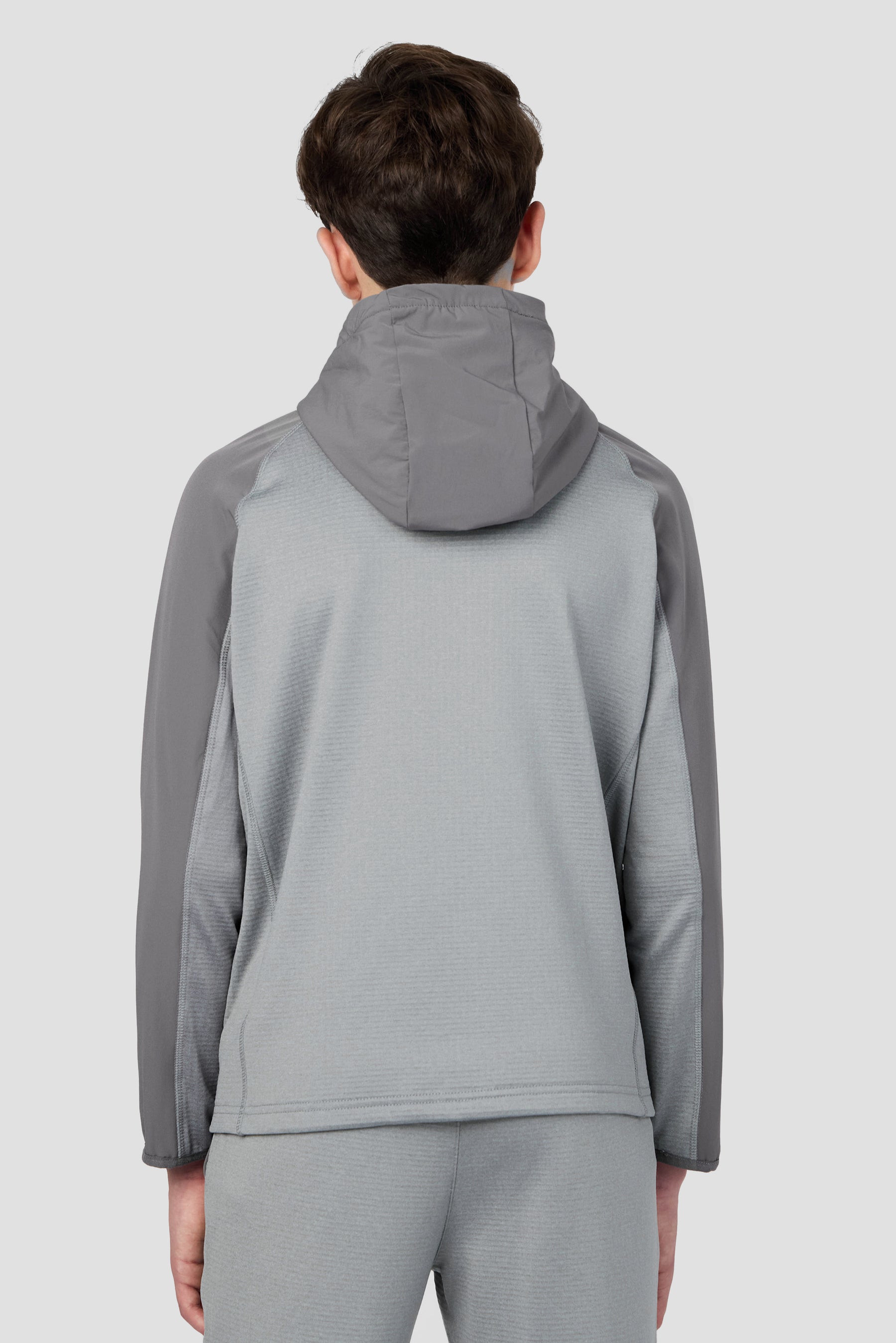 Boys Valen Hood - Platinum Grey Marl/Cement Grey