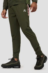 Trail Panel Running Pant - Khaki/Pink/Red