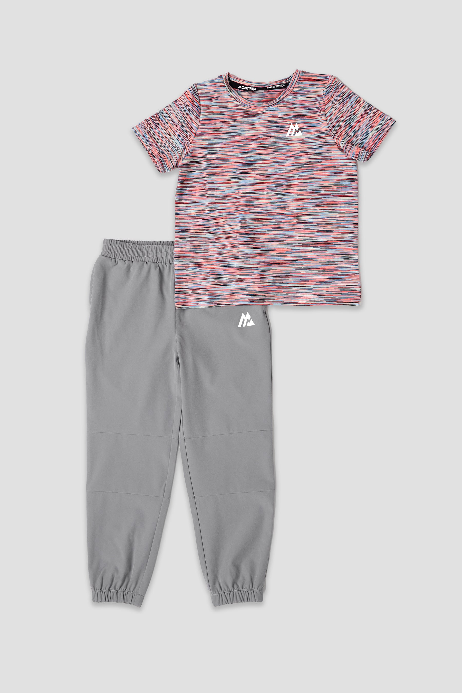 Infant Boy's Trail T-Shirt/Pant Set - Blue/Coral/Black