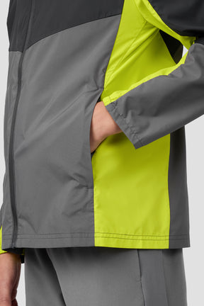 Boys Spectra Windbreaker - Asphalt/Cement Grey/Electric Lime