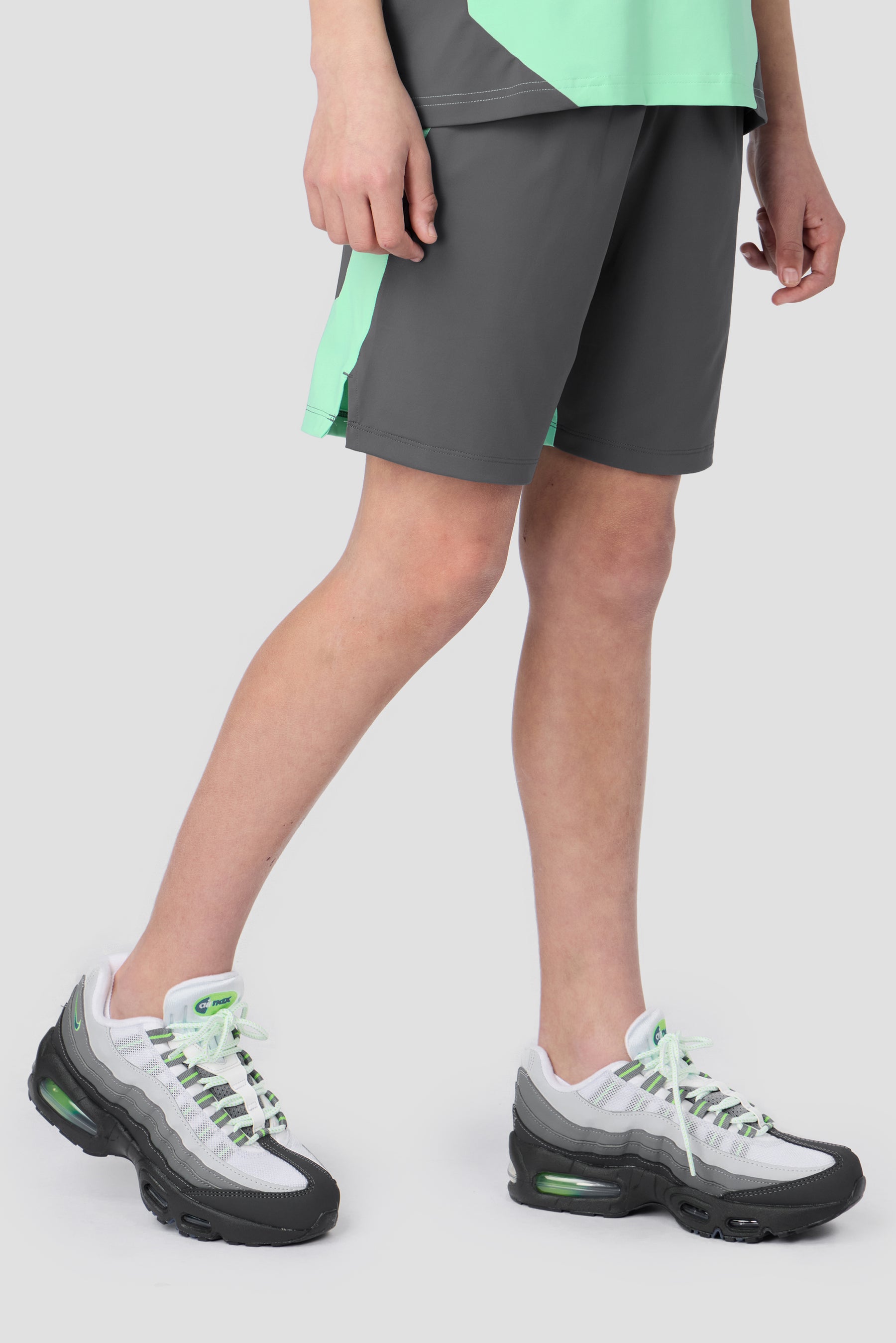 Boys Astro Short - Slate Grey/Duck Egg