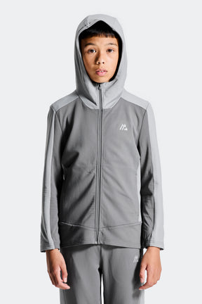 Boys Carbon Hood - Cement Grey/Platinum Grey