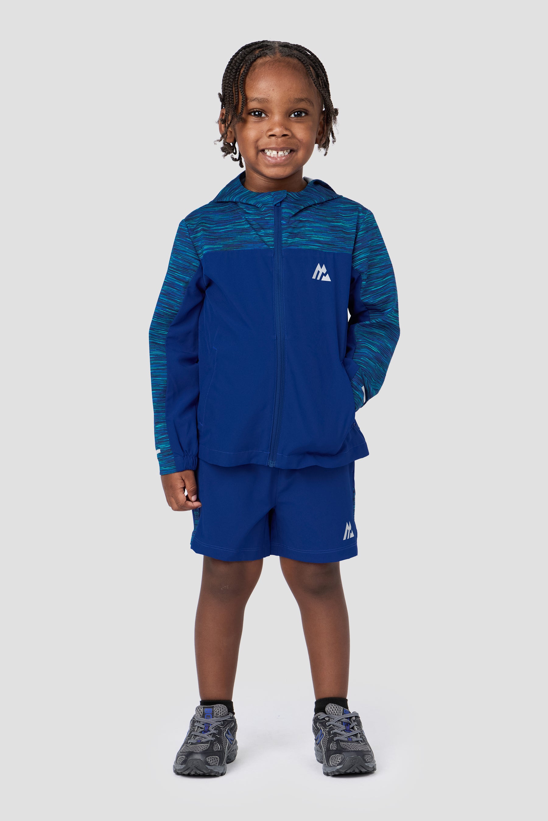 Infant Boys Trail Windbreaker - Blue/Navy Multi