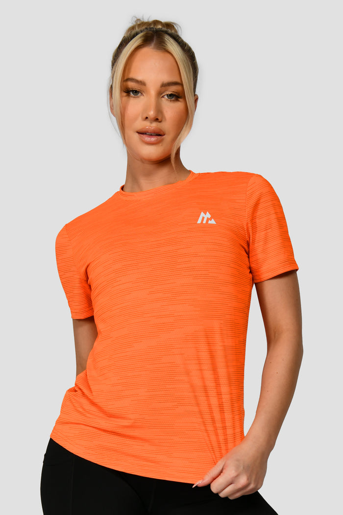 Women's Fly 2.0 T-Shirt - Fiery Orange/White