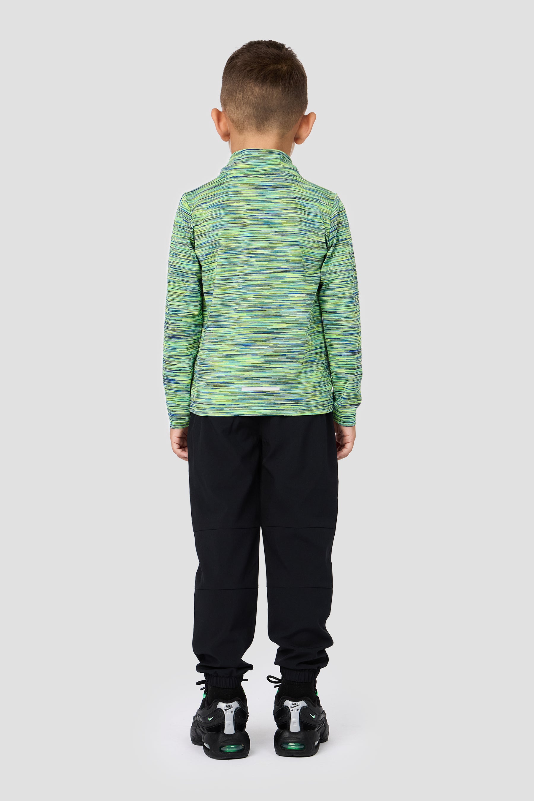 Infant Boys Trail 1/4 Zip/Pant Set - Blue/Neon Green/Black