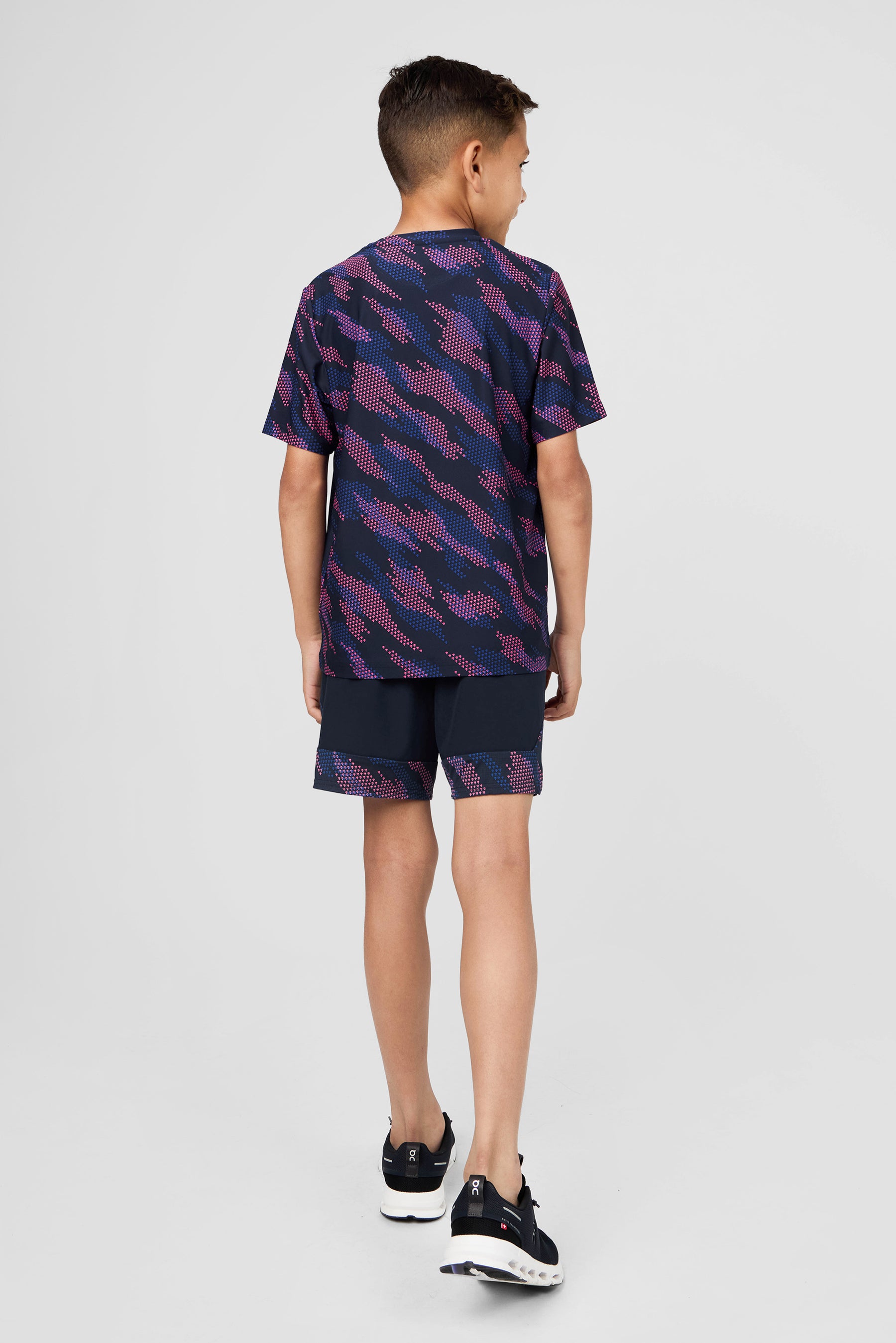 Boys Thera T-Shirt - Midnight Blue/Cobalt/Shocking Pink