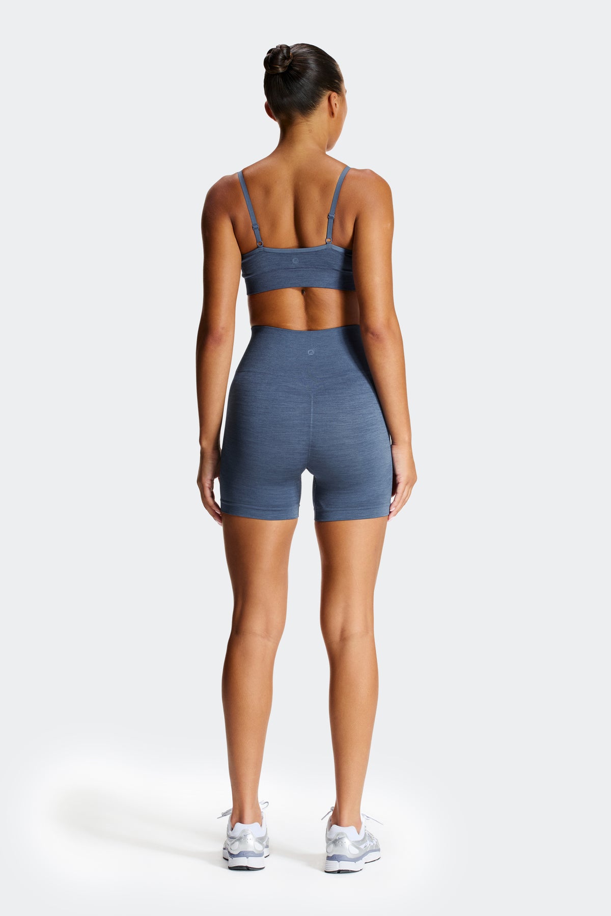 Trail Seamless Short - Greyed Indigo Marl