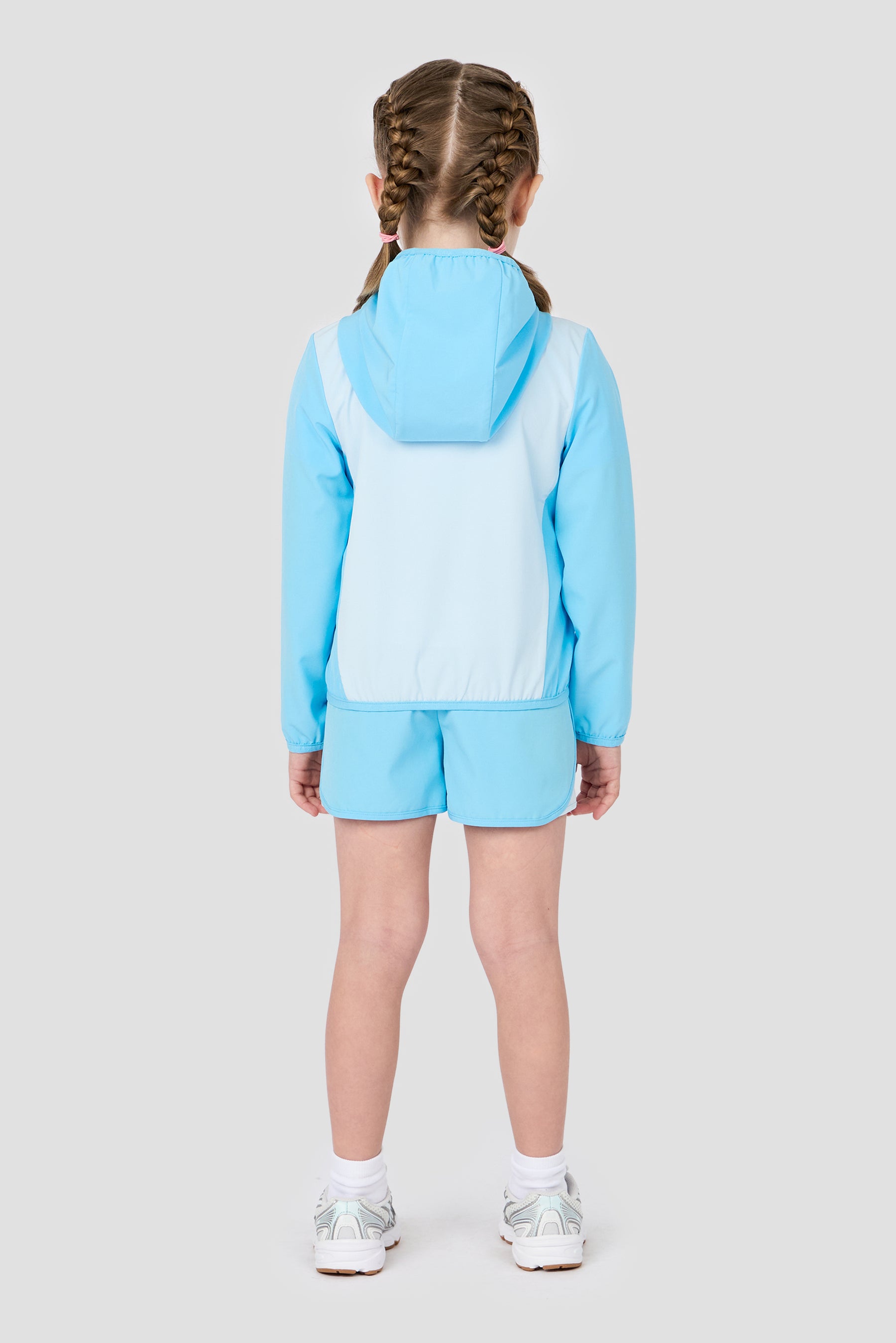 Infant Girls Bounce Windbreaker - Misty Blue/Seashell Blue