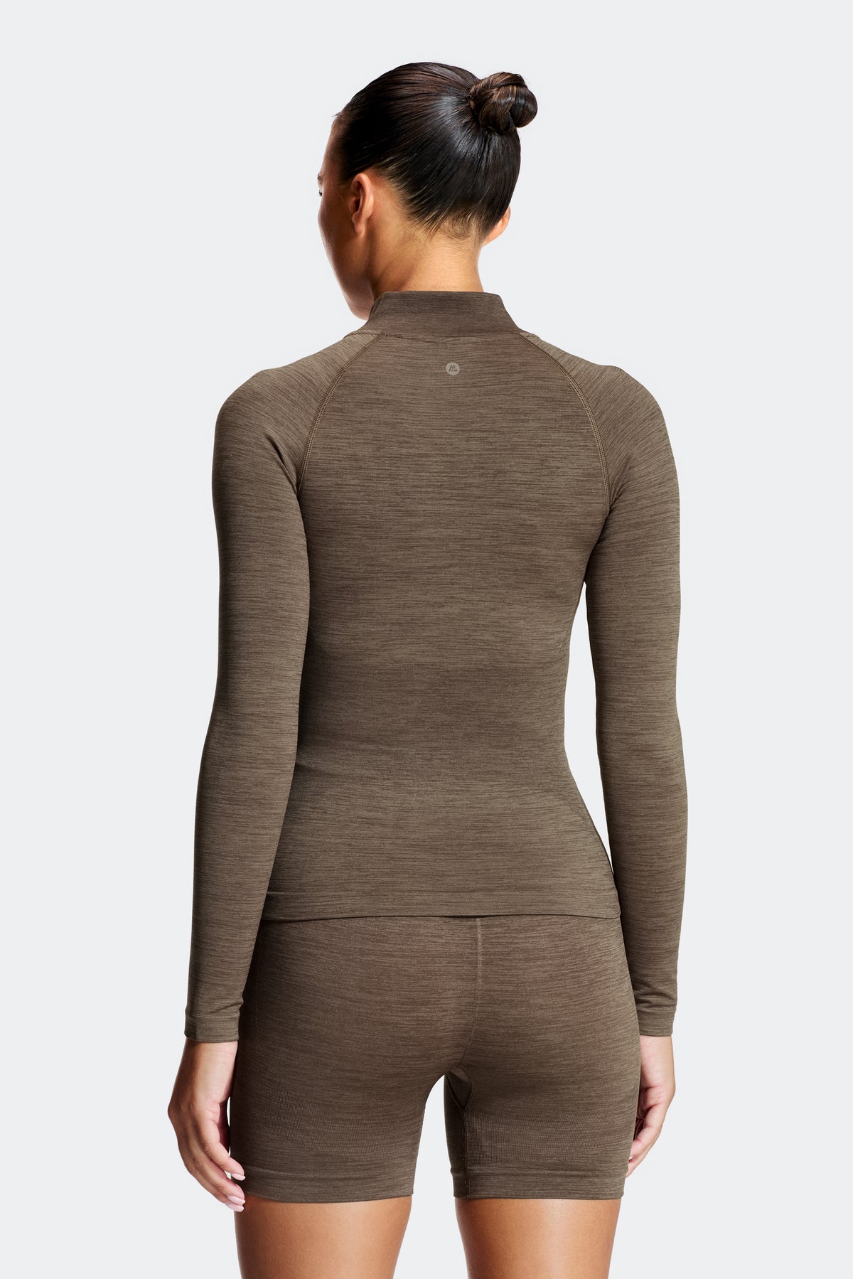 Trail Seamless Full Zip - Macchiato Marl