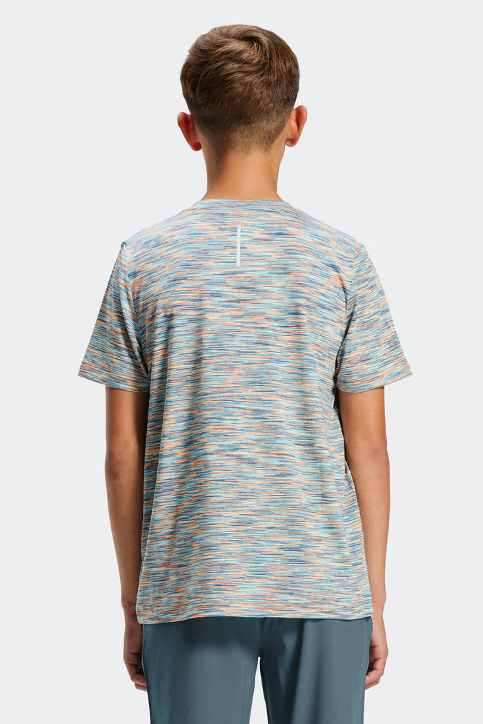 Boys Trail T-Shirt - Blue/Green/Orange