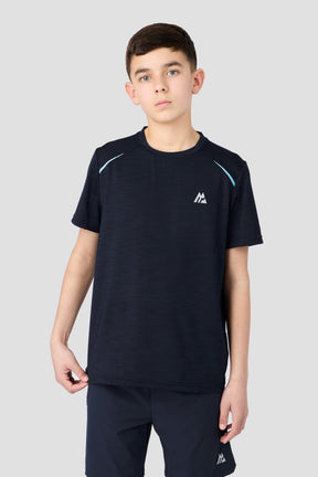 Boys Ignite T-Shirt - Midnight Blue/Neon Sky