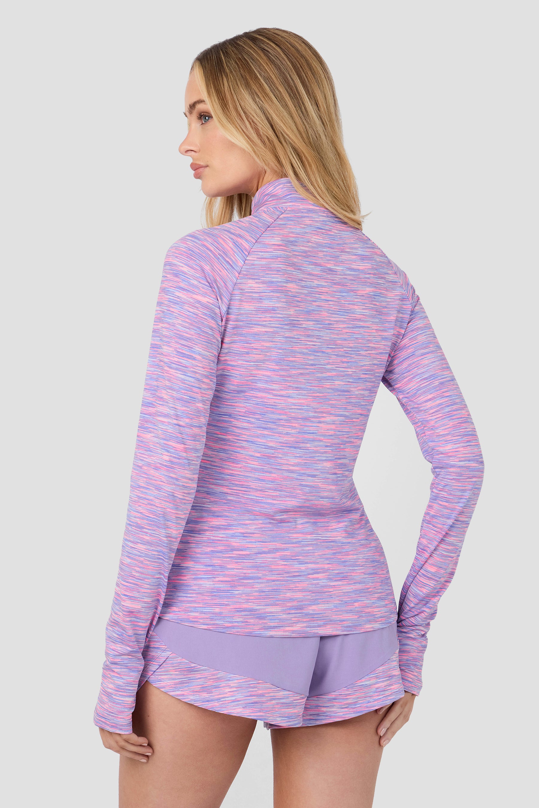 Women's Trail 1/4 Zip - Pink/Lilac/White