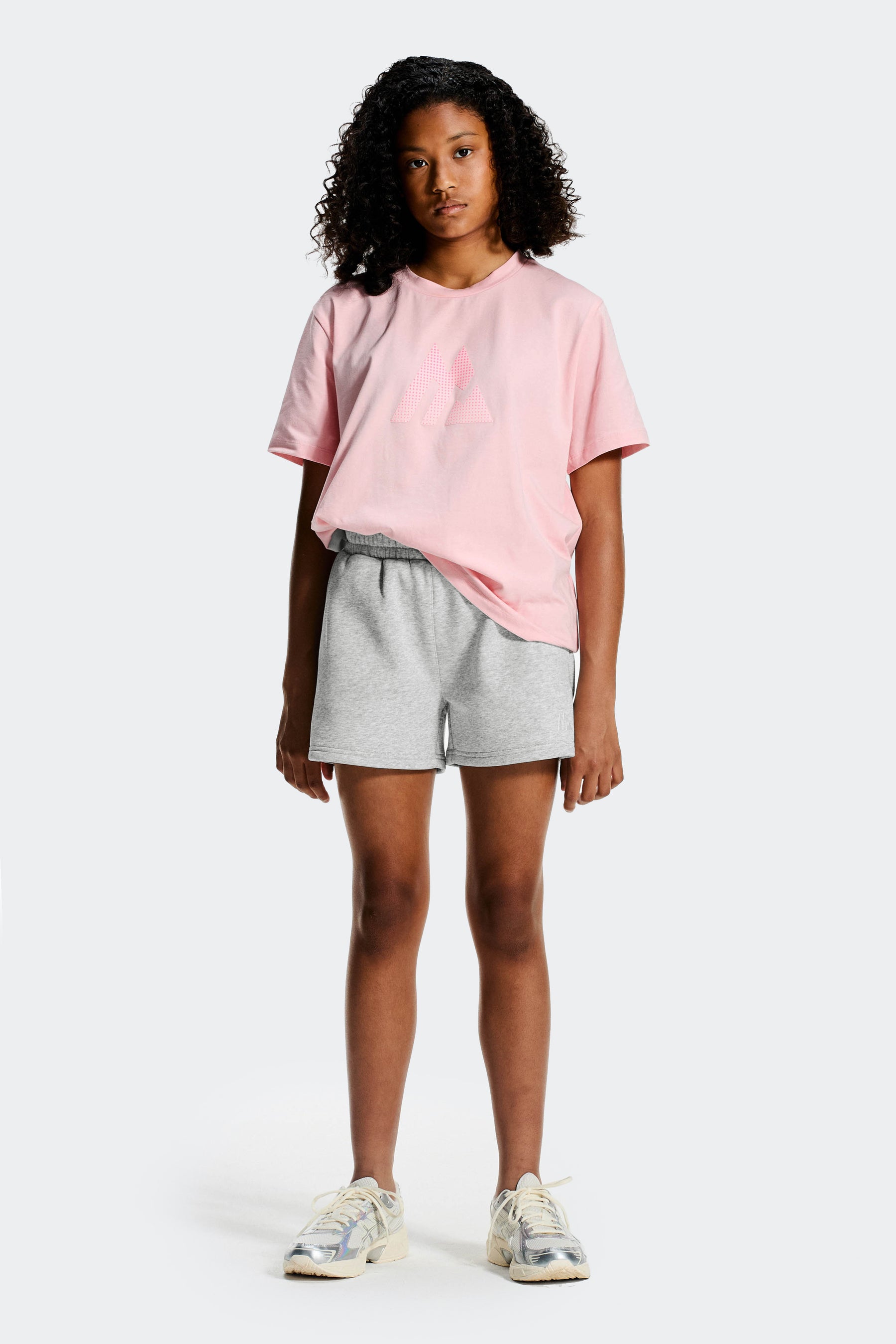 Girls Essence Fleece Short - Grey Marl