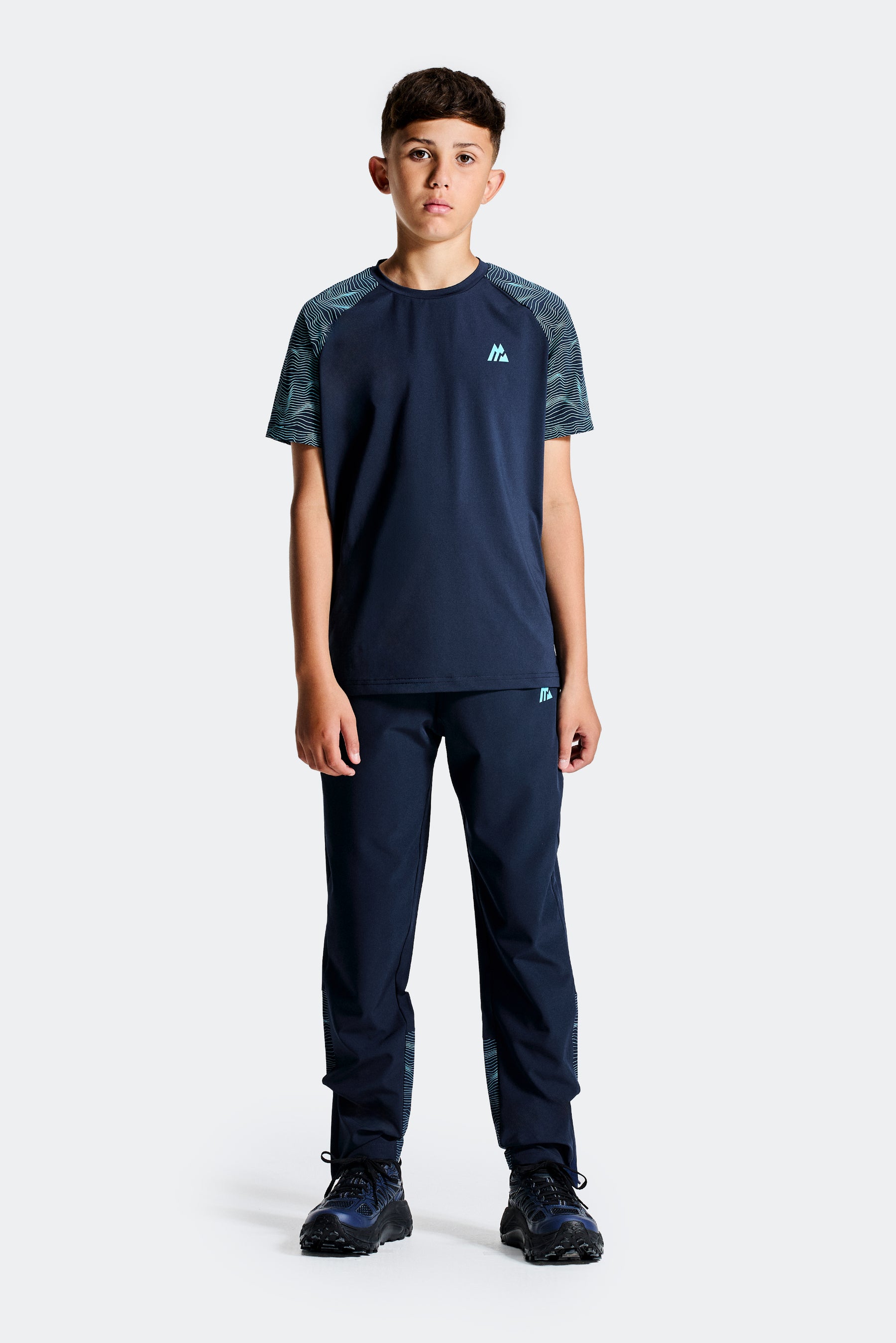 Boys Energy T-Shirt - Midnight Blue/Neon Sky