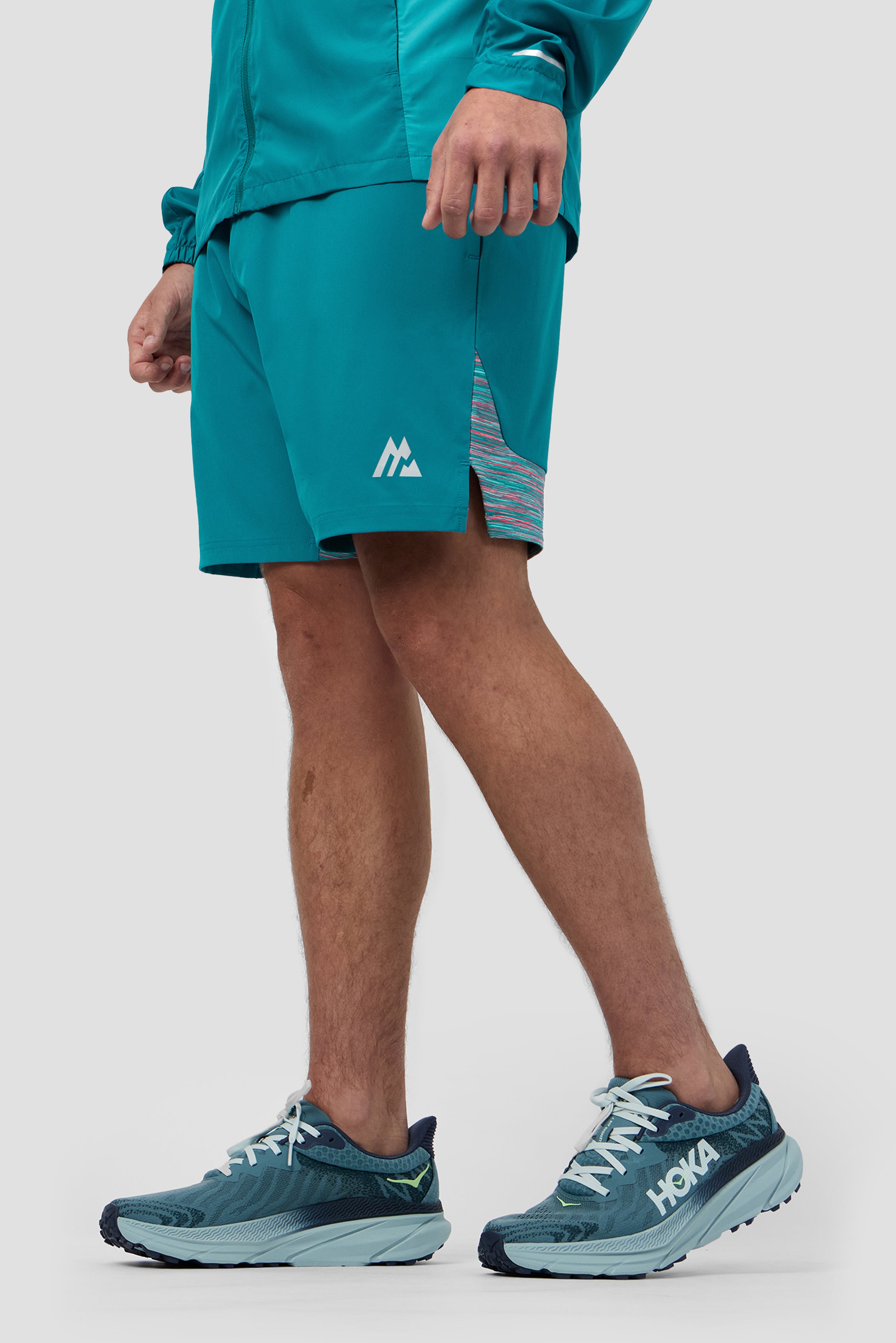 Montirex Trail Panel Short - Teal/Pink | Gymwear Essential