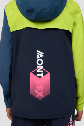 Boys MTX Run Jacket - Midnight Blue/Naval/Hazard