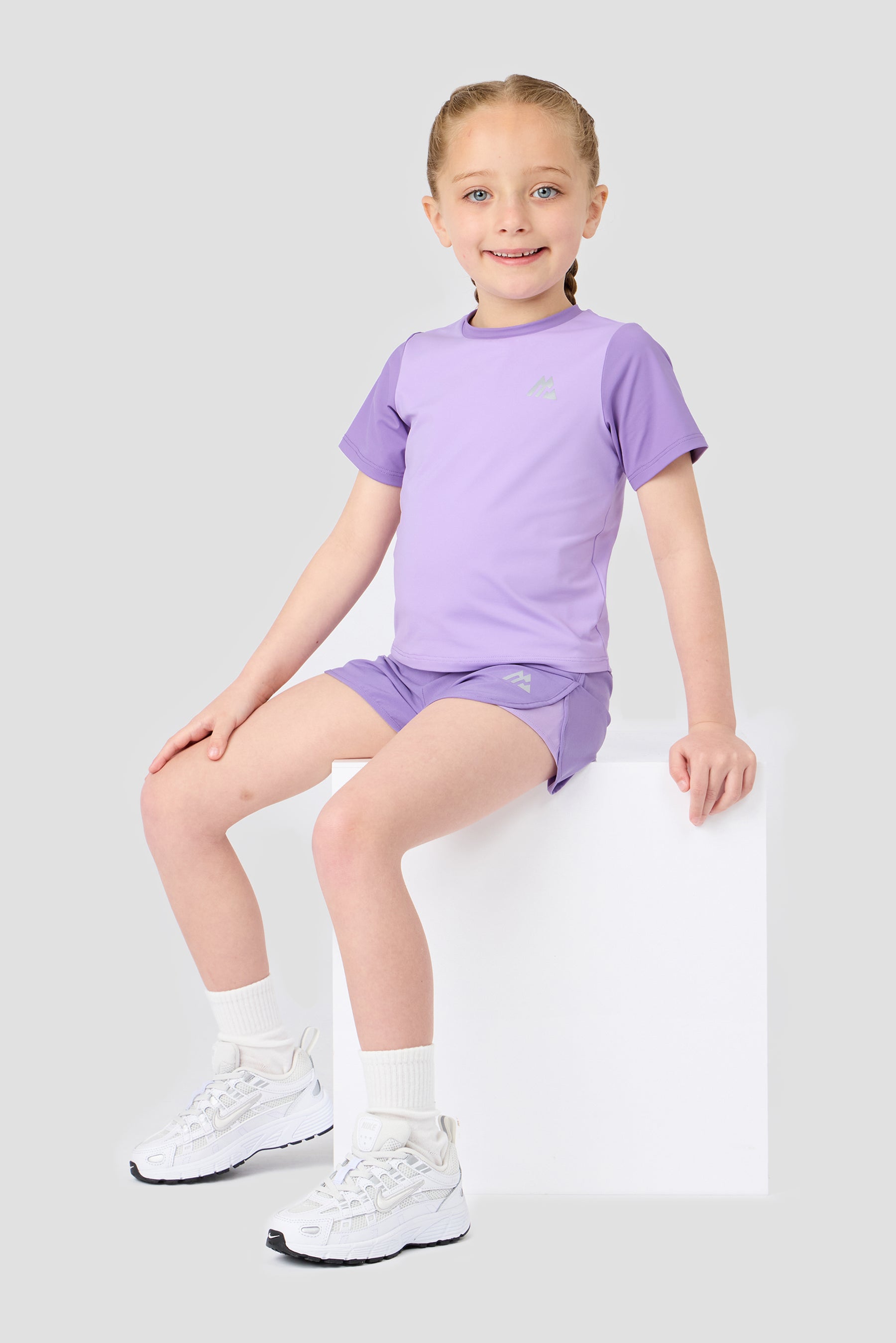 Infant Girls Bounce T-Shirt/Short Set - Parma/Lilac Chalk