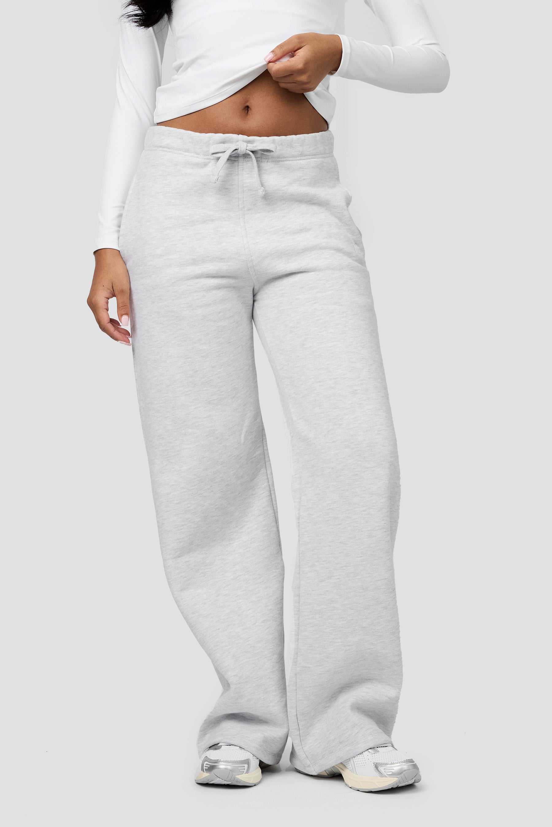 Form Wide Leg Jogger - Platinum Grey Marl 
