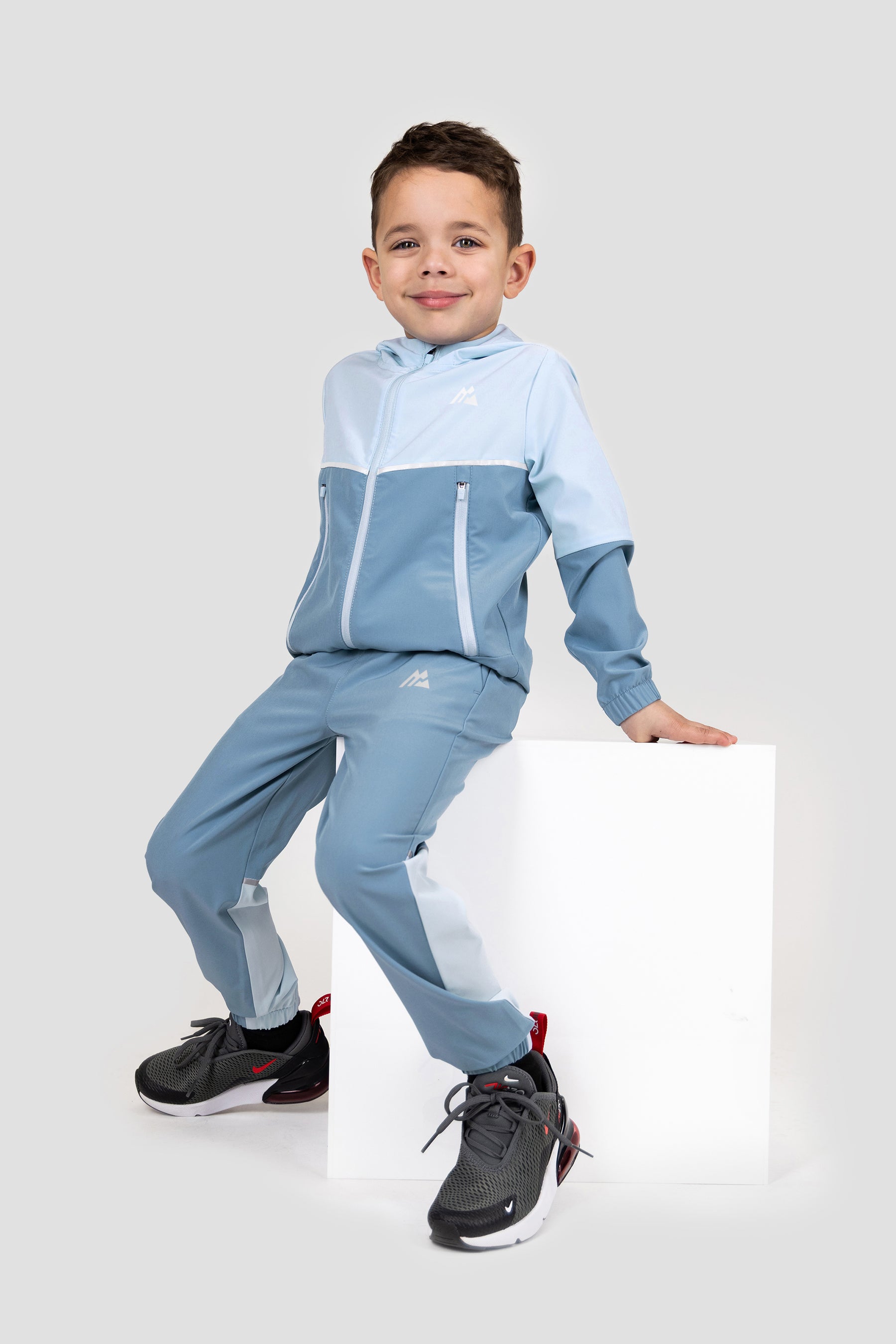 Infants Trek Woven Jacket/Pants Set - Summer Mist/Slate Blue