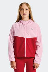 Girls Energy Windbreaker - Bubble Pink/Cherry Red