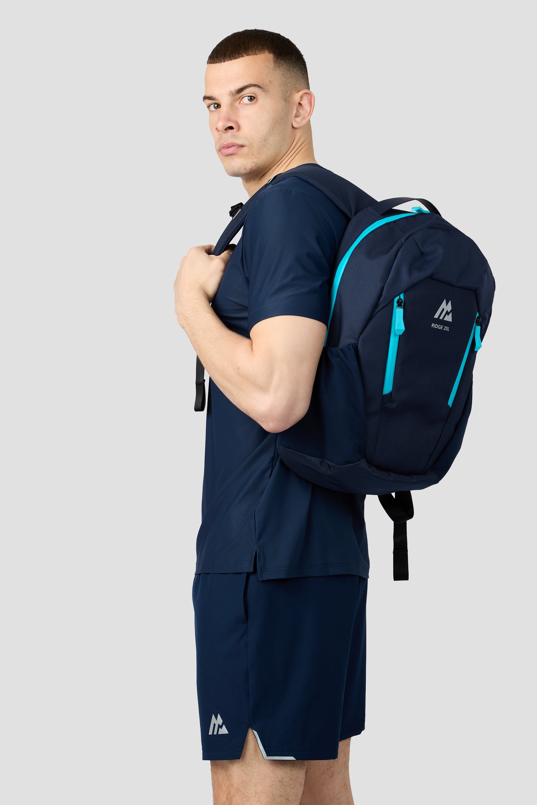 Ridge 25L Backpack - Midnight Blue/Vivid Aqua